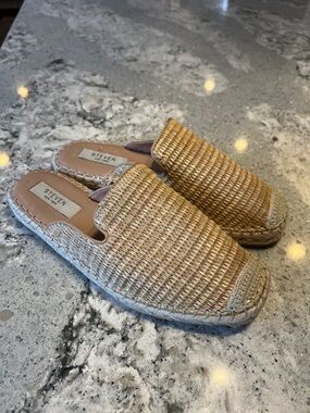 Steven by Steve Madden Tan Woven Espadrille Slip-On Mules